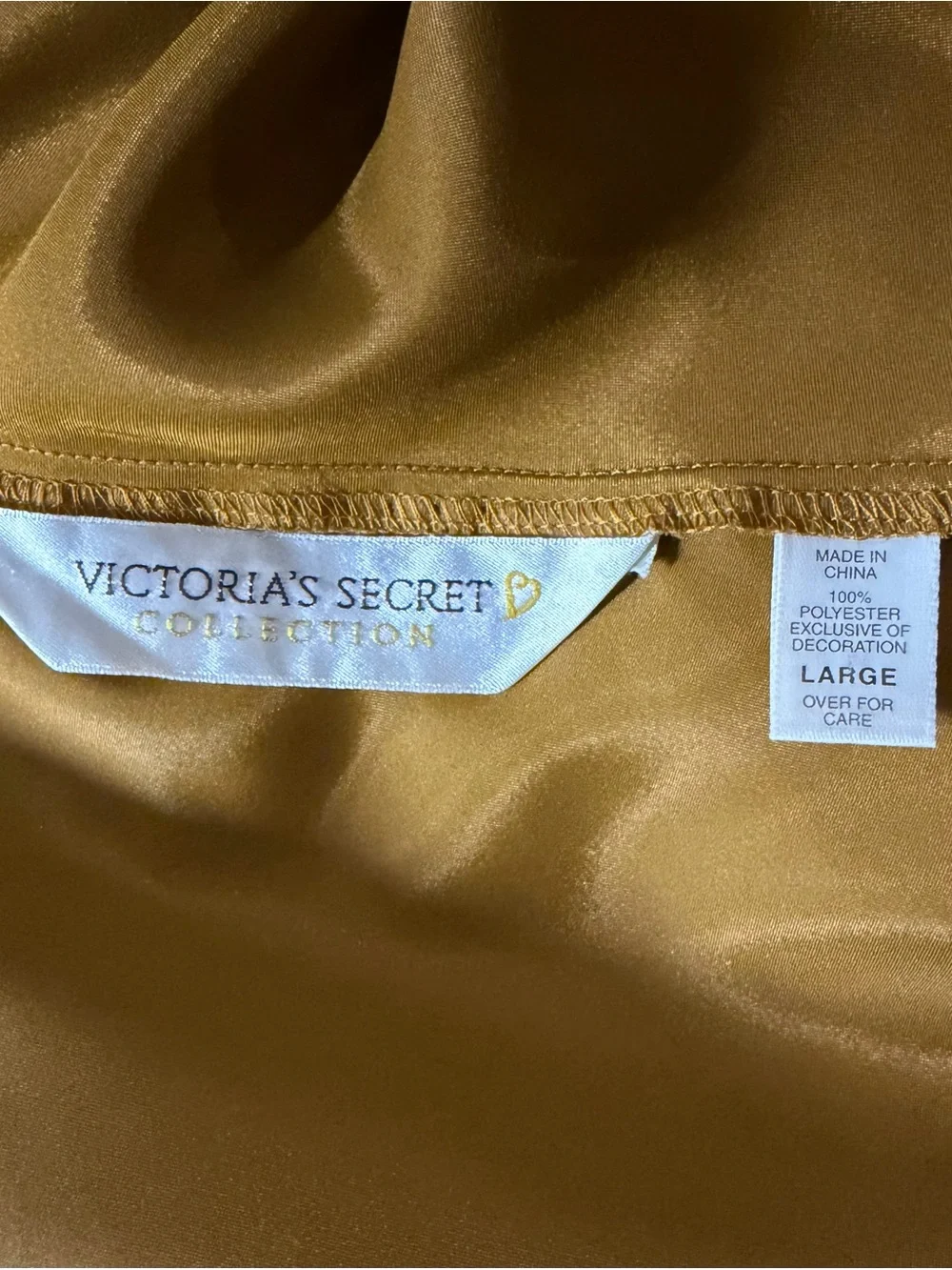Vintage Victoria's Secret Mustard Slip Dress with Black Sheer Overlay - Picture 8 of 9